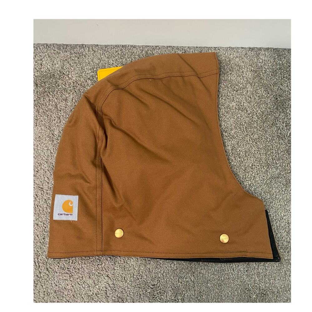NWT Carhartt Flannel Lined Hood Brown Workwear Winter Hood 2XL-5XL